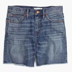 Madewell High Rise Boyjean Shorts